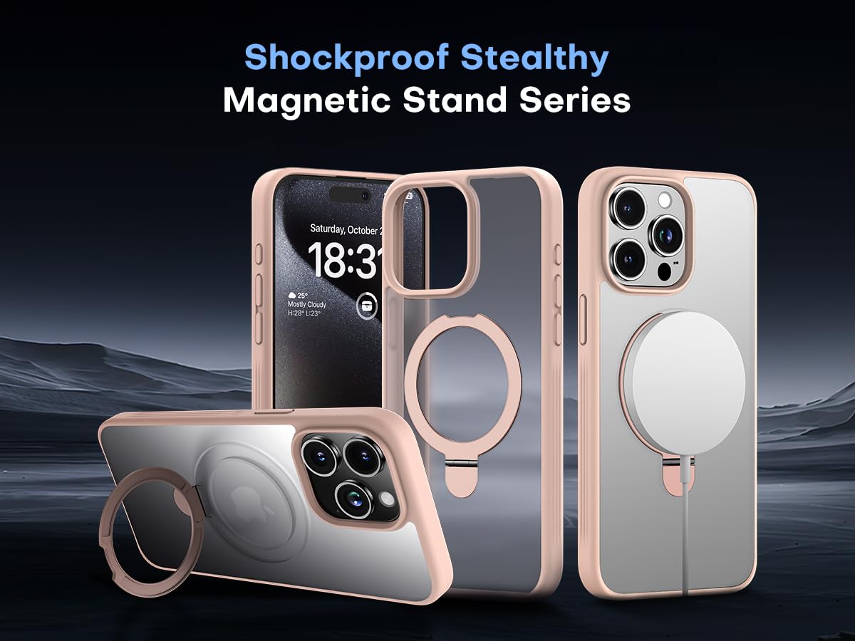 ImpactStrong Magnetic Stand Guard for iPhone 15 Pro Max