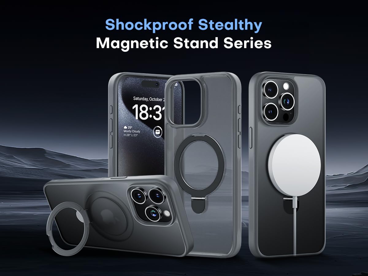 ImpactStrong Magnetic Stand Guard for iPhone 15 Pro